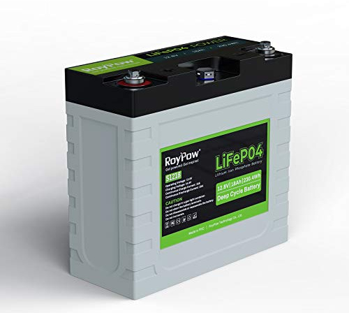 RoyPow 12V 18Ah Ciclo Profundo LiFePO4 batería, 3500~8000 ciclos Recargable de Litio batería de fosfato de Hierro para scoo, Fios, Ruedas de energía, Sistema Solar, UPS RV/Camper, Fish Finder