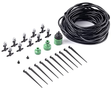 Maximex Gartenbewässerungssystem - Einfache Montage, Kunststoff, Schwarz