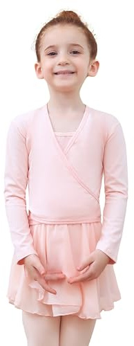 Tancefair Maglioncino da Balletto per Bambini Top da Danza Cotone Crossover Ballet Cardigan per Bambini e Donne