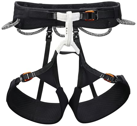 PETZL AQUILA High-Performance Adjustable Climbing Harness - Black, X-Large