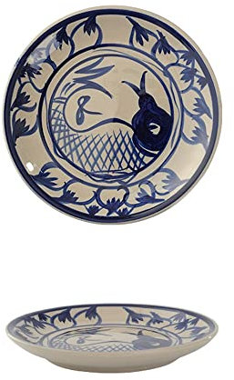 CLoxks Piatto da spuntino Piastra Snack Ceramica retrò Tavolo da Tavolo for Torta Piatto di spunta for la casa Piastra di Biscotto Piastra Piccante