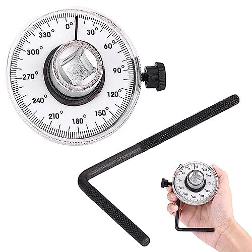 Cisixin 1 Pezzi Coppia Strumento di Misurazione,Calibro angolare,Strumento di Misurazione Automatica per Auto dell'angolo di Coppia per Il Serraggio Controllato
