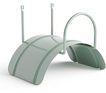 Livlig53 LIVLIG portagomma a parete, portagomma da giardino in acciaio, portagomma per tubi da giardino da 1/2” fino a 30m, colore: Verde