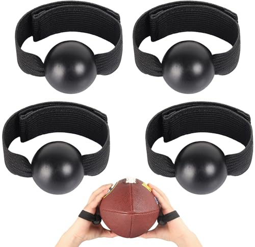 NVAAV Fußball-Fangtrainerband, Rugby-Fußball-Empfänger-Training, Volleyball-Fang-Handschlaufe, Anfänger-Fingerspitze, 4 Stück