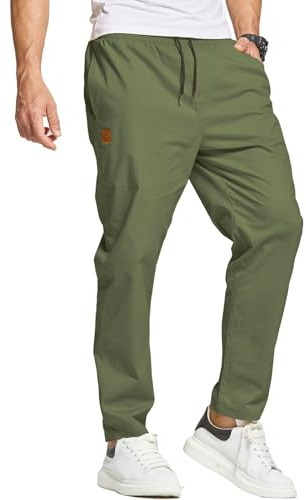 ZOXOZ Herren Cargo Chino Hose Freizeithose Herren Jogginghose Herren Baumwolle Elastische Taille mit Taschen