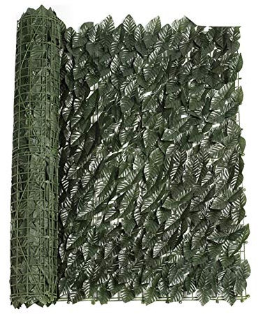 Valla de privacidad de hiedra artificial, valla de hiedra artificial, pantalla de seto de privacidad de jardín, enrejado expandible, imitación expandible para jardín, balcón, paneles tácery, 30 cm x