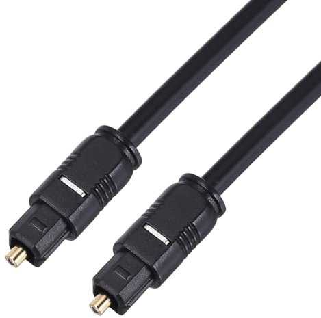 QUARKZMAN Cavo Audio Ottico Digitale, Cavo Ottico Spdif per Soundbar/Tv/Ps4/Monitor/Xbox/Home Theater, 10 Piedi