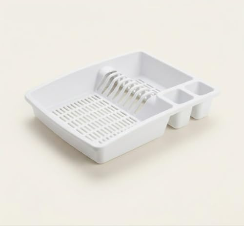 Buzztrove - Large Size Premium Dish Drainer Rack – Multi-Color Sink Drainer, Draining Board Rack, Dish Drying Rack for Efficient Kitchen Organization