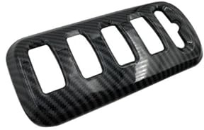 DZSCHUNLUSM Dekoration Interieurleisten Für Smart 453 Für Fortwo Für Forfour Scheinwerfer Einstellen Schalter Panel Dekoration Abdeckung Innen Zubehör Mittel Konsole Panel(Carbon Style 7)