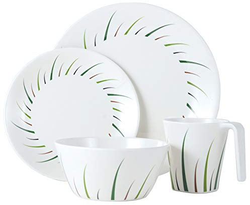 Camping Geschirr Set 1 Personen I Melamin I 4 Teilig I Tafelgeschirr Picknick BBQ Kochgeschirr I Limon Design