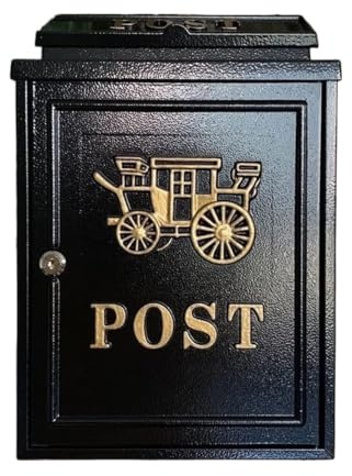 Wall Mounted Mailboxes for Outside,Mailboxes for Outside Wall Mount,Mailboxes & Accessories, Letterbox Posts Mail Drop Collection Boxes Galvanized Steel Wall Mount Mailboxes Mailbox Covers Package Loc