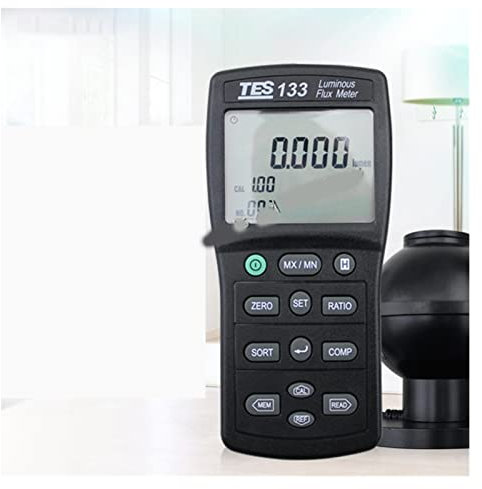 Luxmetro portatile, TES-133. Tester luminoso del luminometro del luminometro del lumen del flusso Tester for la risposta accurata e istantanea for Le. Illuminatori di fibre DS. per interni ed esterni(