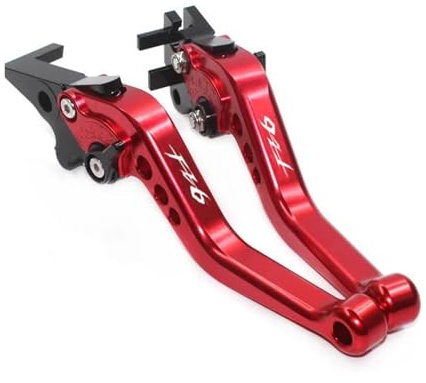 Für YAMAHA FZ6R FZ 6 R 2009-2017 FZ6 FAZER 2004-2010 Motorrad Einstellbare Bremse Kupplung Hebel Griff Bar Handbremse(Rot)