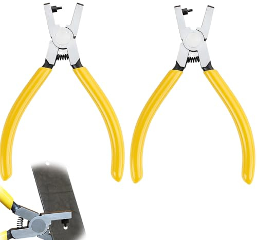 2pcs Watch Band Leather Fabric Hole Punch, Leather Punch Tool, Diy Strap Hole Punching Plier, Universal 2.0mm Belt Hole Puncher Tool for Canvas Paper Household Leather Craft