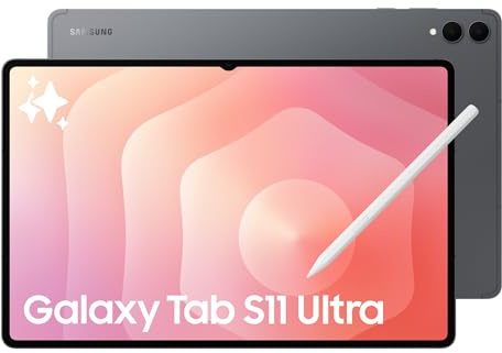 Samsung Galaxy Tab S11 Ultra, Tablet AI, Wi-Fi, Design Ultra-Sottile, Strumenti AI Multimodali, DeX, RAM 12GB, 256 GB, Batteria a Lunga Durata, Gray [Versione Italiana]