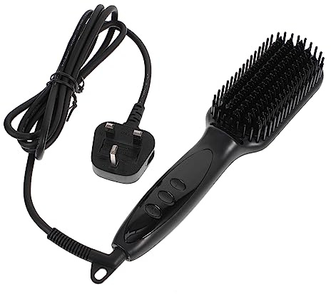 Mipcase Brosse Lissante Électrique Multi Usage pour Barbe et Cheveux Homme Peigne Chauffant à Dents Denses pour Style Sûr et Naturel