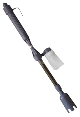 Elektrischer Wasserfilter Siphon für Aquarium, Verstellbare Höhe, Schwarz | Abs Gehäuse, Entfernt Schmutz vom Boden, für Wasserwechsel und Entleeren, Installieren
