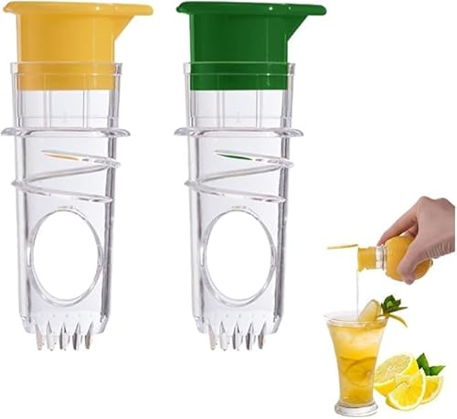 HMCEY 2 Pièces Presse Agrumes Manuel,Presse Citron Cocktail,Manual Orange Lemon Juicer Squeezer,Mini Presses Orange,Extracteur de Jus Manuel,Fruit Squeezer,Presses Fruits et Legumes pour Cuisine,Bar