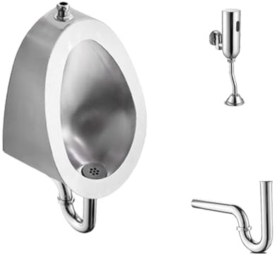 YJYJY Orinatoio da Parete per Uomo con Scarico in Acciaio Inox 304 per Uso Domestico/Commerciale, per Bagno, per Adulti, con sensore Intelligente, antispruzzo, per Uomo
