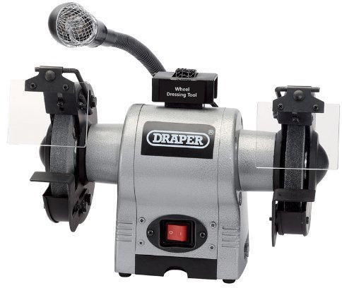 Draper 5095 150mm 370W 230V Bench Grinder With Worklight