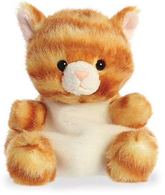 Aurora, 33473, Palmpals, Meow katt, 13 cm, plyschdjur, orange