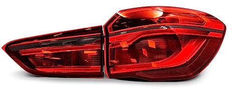 Finest Folia Folie Set für Rückleuchten Aufkleber Tönungsfolie Heckleuchten Passgenau Zugeschnitten für Auto Rücklichter Tönung Tuning Zubehör C050 (Dark Grey)