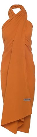 KNIT FACTORY - Liv Pareo/XL Schal - Strandtuch, XXL Schal und Pareo in einem - Multifunktionales Musselintuch - Sommer handtuchkleid - Damen Pareo aus 100% Bio-Baumwolle
