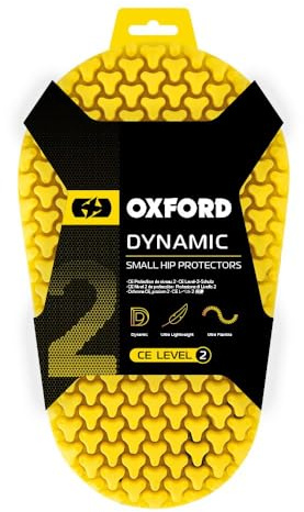 Oxford Protector de Cadera Unisex Ob131 Dynamic para Motocicleta, Color Amarillo, 110 mm x 190 mm