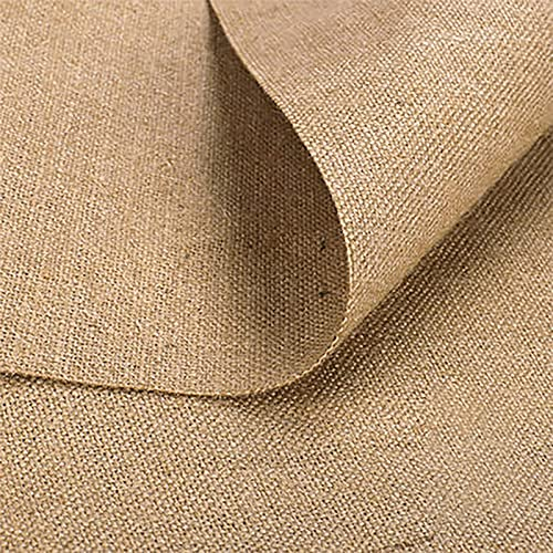 Yimihua Jute Stoff,Sackleinen Stoff JuteTischläufer Dekostoff zum Basteln für kreative Tischdekoration – Tischband, Osterdeko, Hochzeitsdeko,100 x 158 cm(Size:1.58mx1m)