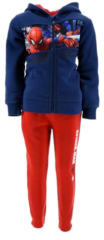 Sun-City Costumes de Jogging Marvel Spider-Man pour Garçons et Enfants (8 ans, Marine)