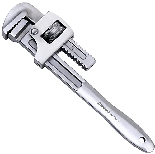 WEDO Einhand-Rohrzange,Edelstahl Rohrzangen,Länge 300mm(12) Zangenschlüssel,Einhandrohrzange,gerade Rohrzange,Haltbarkeit,Stabilität