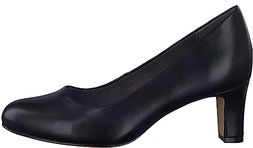 Jana Dam Softline 8-22472-41 Bekväm multibredd bekväm sko klassisk vardagsskor business enkla festliga pumps, svart, 38 EU Weit
