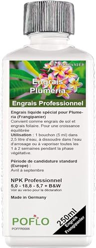 POFLO Engrais pour frangipanier Engrais pour Plumeria Fleur des temples (250ml)