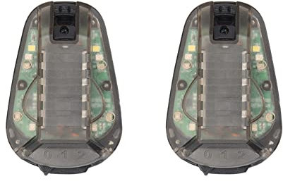 Marclix 2X Casco di Sopravvivenza Beacon Luce Casco Strobe Luce di Sopravvivenza Sicurezza IR Torcia Segnale Luce con Nastro D