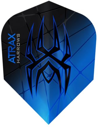 Harrows Dart Atrax Prime Dart Flight speziell laminiert Dartflight (Blau)