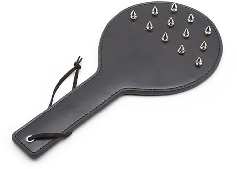 Kutocesy Peitsche Sex Weich mit Nieten Leder Paddel BDSM Peitsche Spielzeug für Paare Flogger Gerte Bondage Zubehör Erotik Peitsche Fetisch für Pärchen Cosplay
