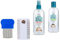 Children's Head Lice Defence Set Of 4 Leave In Spray Shampoo & Omoge Hair Lice Comb Natural Tea Tree Lemon Eucalyptus 150ml &250ml
