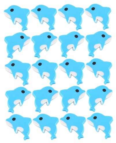 Lurrose 20pièces Lot De Gommes Dauphin Décoratives Pour Garçon Fille Effaçant Crayons Récompenses Scolaires Jeux Et Fêtes