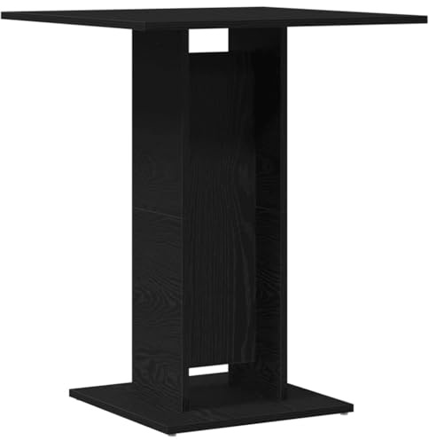 vidaXL Bistro Table Black Oak 60x60x75 cm Engineered Wood