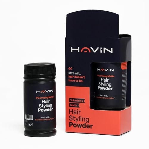Havin Hair Styling Texture Powder, 20g x 2 Pack (40g Total) | Volumizing & Texturizing Hair Powder | Matte Finish, Strong Hold, Non-Greasy | Long-Lasting Root Lift for All Hair Types