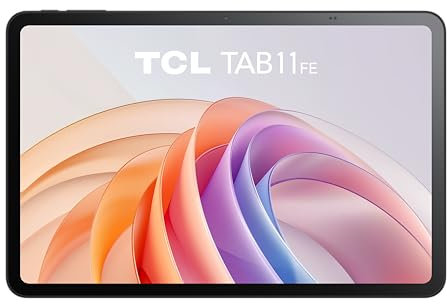 TCL Tab 11 Gen 2 FE - Tablet 11 display NXTVISION, Processore Helio G80 octa-core, RAM 8GB (4GB+4GB RAM expansion), Memoria 128GB espandibili, batteria 8000mAh, Android 14, design elegante, nero
