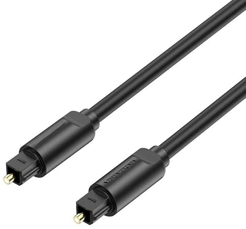 Watio Wave Câble audio - Câble à fibre optique de 2 m, noir, fournit une transmission sonore de haute qualité, matériau durable et flexible. *