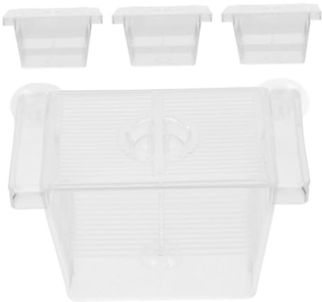 TOYANDONA 4pcs Floating Fish Egg Breeding Box Separator Aquarium Incubator Fry Box for Fish Tank Nursery