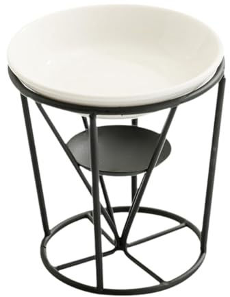 Gcljlmy Bruciatore per oli essenziali, porta lumini decorativi, scaldabagno, scalda oli aromatici, sciacquatore di cera per decorazione in ufficio e camera da letto