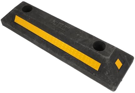 Cuneo Fermaruote in Gomma per Veicoli, Anti-rollback | Resistente All’usura, per Parcheggio e Sosta Stabile, Formato Leggero per Uso in Garage
