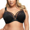 Gorsenia Reggiseno Non Imbottito con Pizzo in Fiori K441 Luisse, Nero,5G