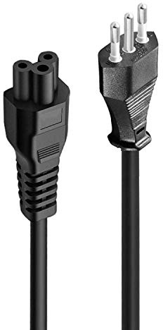 New Net - Cavo di Alimentazione 2 m, Nero Alimentazione PC - IT Spina con Tripolar Power 200cm Universale per Caricabatterie 3 poli tripolare Dell ASUS HP Toshiba Lenovo Acer Samsung Fujitsu Sony