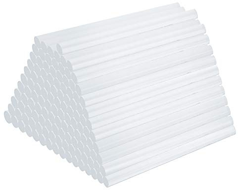 Bâtons de colle chaude 11mm x 100mm 100 pièces solide adhésif chaud Mini fonte artisanat colle pistolet bâtons pour bricolage, artisanat d'art