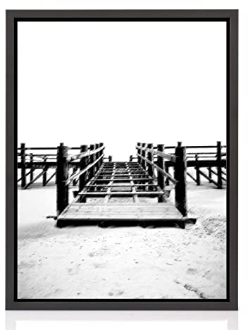 rahmengalerie24 - Cornice a cassetta da 60 x 90 cm, colore nero opaco, adatta per tele su telaio, in pannello di legno di media densità (MDF)