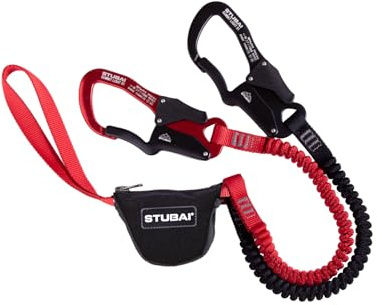 STUBAI Klettersteigset Summit Ultra Light 988477 | Komplettes Klettersteigset EN 958 Zertifiziert, 450 g leicht, 27 kN Bruchlast | Y-Form mit Bandfalldämpfer, ergonomische Karabiner, Profiqualität f